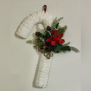 Handmade Candy Cane Christmas Wreath